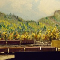 Experimental...intended to be depiction of the Joint Line rails in the foothills south of Pueblo.