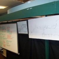 Trainroom decor, system maps, train schedules