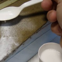 Soak surface with diluted glue
