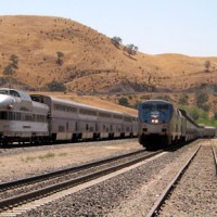 Coast Starlight #11 and #14 meet in Caliente