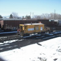 Union Pacific Caboose 25850 seen one 12 March 2009