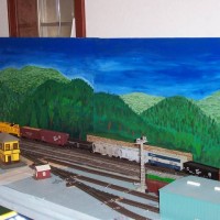 Ozark mountain backdrop at Hawksbill Station
