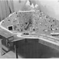 First Layout 1937 Royal Gorge with Grand Trton Mountains behind. R