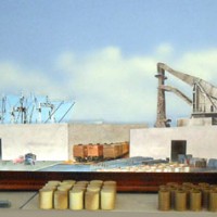 dock scene background