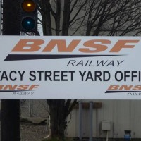 BNSF Stacy Street Sign
