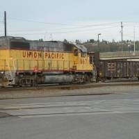 UP 667 Pulls a cut out
