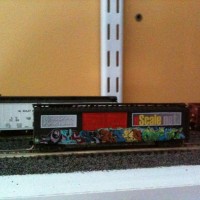 The nScale.net Traveling Car visits my layout.