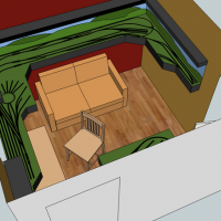 Google Sketchup concept of planned layout