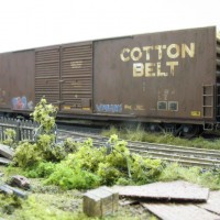 Recently weathered boxcars