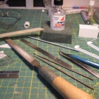 Here are the tools I use to model w/ styrene - pretty low tech stuff