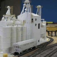 J S West Mill in n scale - ready for paint. 10-24-10