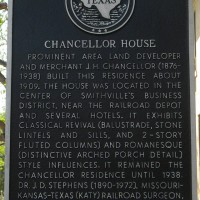 Plaque outside the Katy House