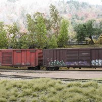weathered boxcar