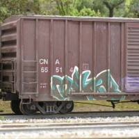 weathered boxcar