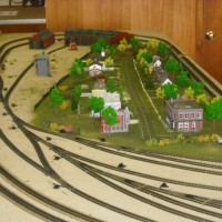 New scenic area done on the N scale layout