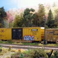 TTX boxcar and graffiti