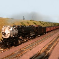 CB&Q 6315 2-10-4 with coal train