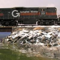 A GP7 and some November snow