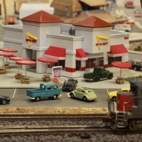 n Scale In-n-Out Burger with vintage VW's 1-25-2012
