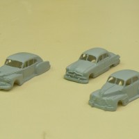 1946 Lincoln, 1949 Ford 4 door, 1946 Pontiac 4 door