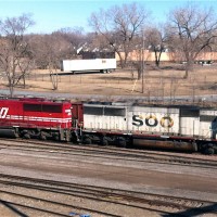 Soo Line Locomotives at Northtown Yard Minneapolis