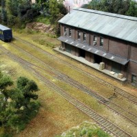 New track ballasted and painted