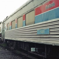 Retired Amtrak cars