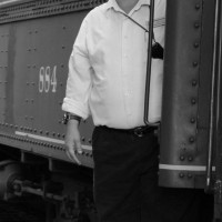 Kentucky Railway Museum volunteer W.L. Ward as conductor on a 2pm excursion