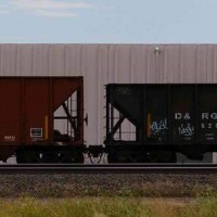 UP 39387 and DRGW 12529 Cheyenne WY 7-10-2014