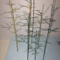 Twisted florist wire pine trees - N-Scale