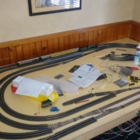 My 4x8 HO Scale layout - set up for DCC running