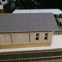 Printed roof on DPM Freight House.