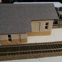 Printed roof on DPM Freight House. Side 2