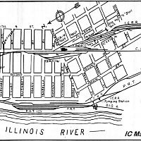 IC Pekin Map Ca 1940's