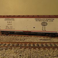 Trains Miniature Reefer. All together on the layout.