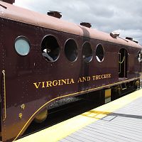 Virginia and Truckee Railway restored McKeen Motor Car.