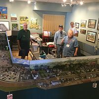 Peninsula Ntrak layout at 2018 Los Altos Train Days