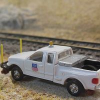 Hi-Rail truck made from Atlas Ford F150