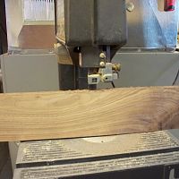 Resawing on the bandsaw.
