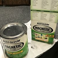 Magnetic Paint for plastic loads.