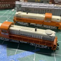 Interstate Railroad RS-3s #38 and 37