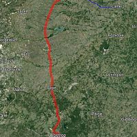 Google Earth View Of Route