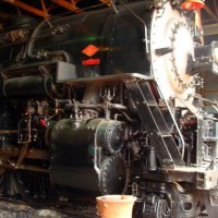 side view of the engine