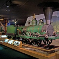 0-4-0 Lion, 1840s vintage steam locomotive, Augusta, ME