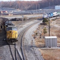 Lake City KY on Paducah and Louisville Rwy
UP Coal loads heading into BRT as a PAL freight waits