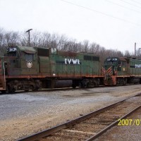 Evansville Western GP38s (ex Texas Mexican) - Paducah KY
