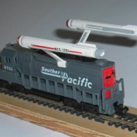 What do you get if you cross a High Speed GP35 with parts from a mini Start Ship? a Warp Drive Locomotive. SP9725/NCC1701  IS IT APRIL 1ST YET?