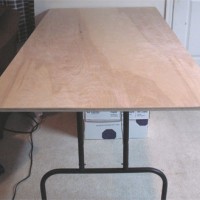 Benchwork - Constructed 3' x 6', 3/4-inch ply table top with folding legs