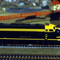 ATSF F7, October 1974. Loco number 3, also a Christmas gift in '74.