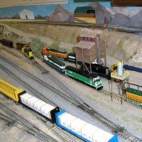 Part of my BNSF collection including pre merger BN SD60Ms.
